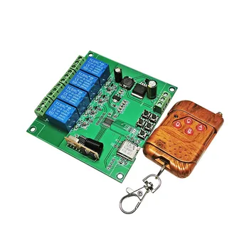

APP remote control four-way smart WiFi switch DC motor forward and reverse controller 5-30V with 433m