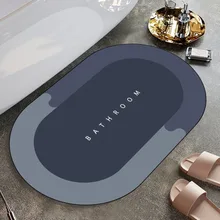 

Super Absorbent Bath Mat Quick Drying Bathroom Rug Non-slip Entrance Doormat Nappa Skin Floor Mats Toilet Carpet Home Decor