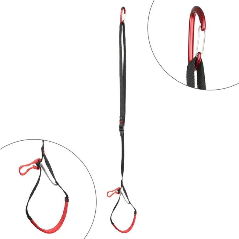 Safety Belt Professional Webbing Strong polyester Foot Ring Climbing Riser Flat Belt Climbing Accessories