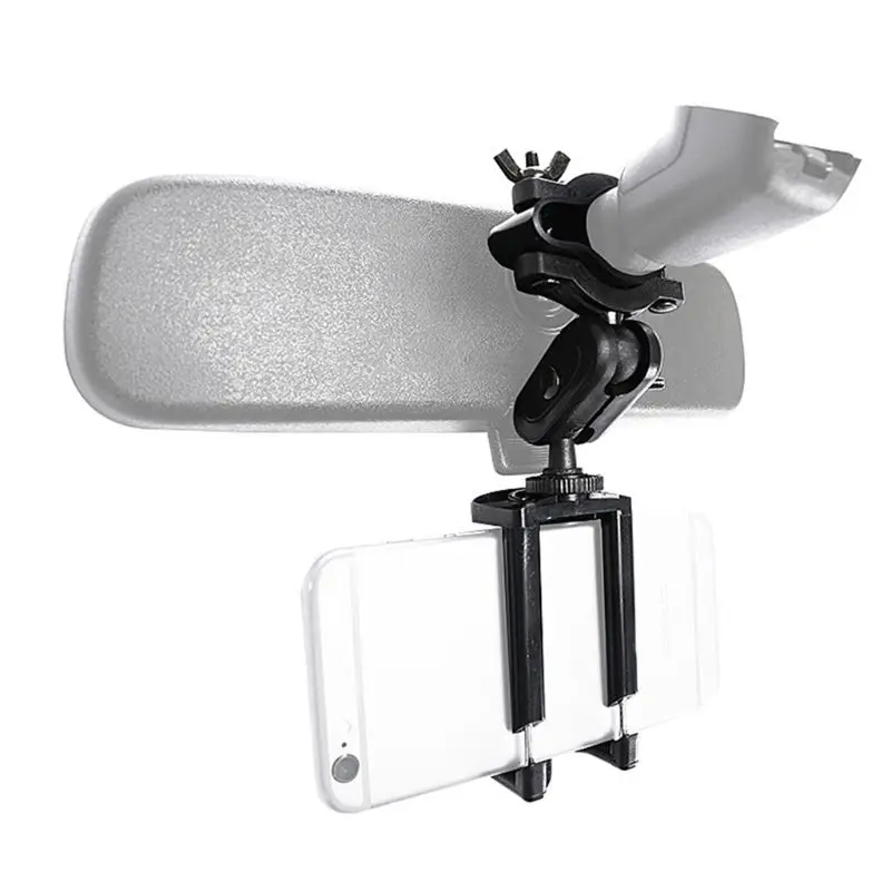 Universal Car Phone Holder Adjustable Rear View Mirror Mount Stand for Mobile GPS Display Bracket Accessories | Мобильные телефоны