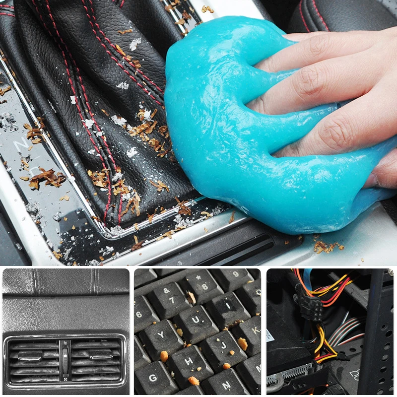 1Pcs Car Cleaning Gel Slime for Cleaning Machine Auto Vent Car Wash  Interior Dust Remover Glue Computer Keyboard Dirt Cleaner - AliExpress