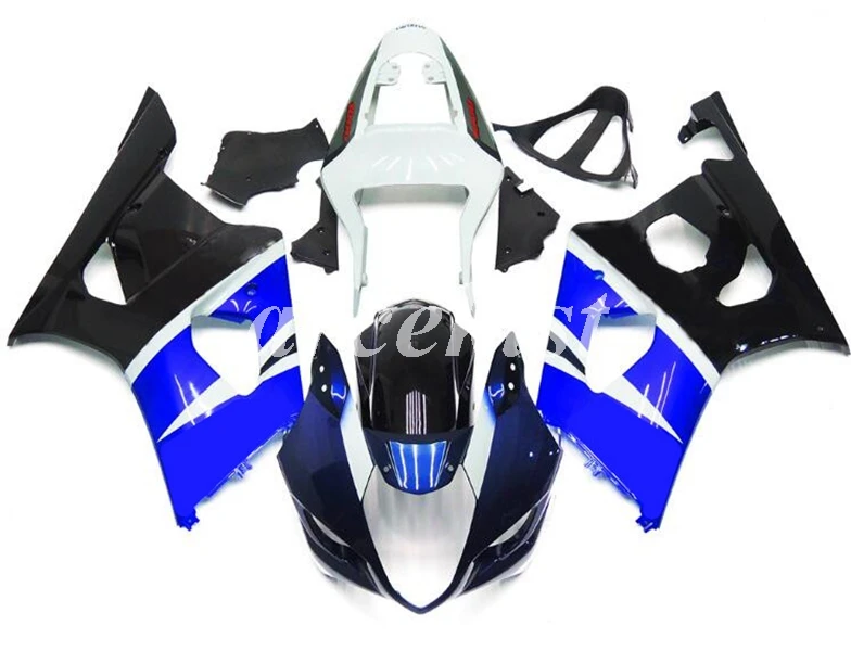 4 подарки ABS мотоцикл полный обтекатель комплект подходит для Suzuki GSX-R1000 2003 2004 03 04 K3 GSXR1000 Кузов Набор черный синий