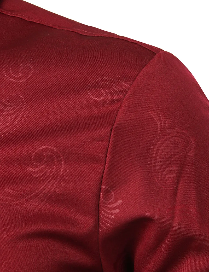 Мужская рубашка с узором пейсли, Chemise Homme, весна, длинный рукав, цветочный рисунок, нарядные рубашки, мужские повседневные, приталенные, для свадьбы, вечеринки, Camisa Masculina