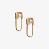 VG 6YM Gold U-shaped Stud Earrings Paper Clip Pin metal Gold Rose Color Earrings Jewelry Pinna Minimalist Jewelry  Wholesale ► Photo 2/6