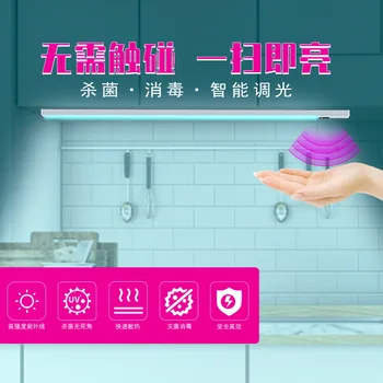 

New wall mounted UV disinfection lamp intelligent hand sweep household USB ozone free UV lamp inductive sterilization lamp