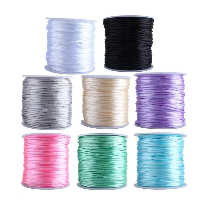 

60m/Roll 1.5mm DIY Cord Baby Teething Pacifier Chain Clip Necklace Making Rope