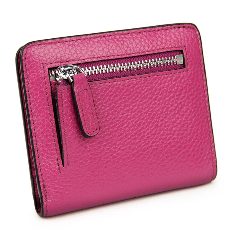 Для женщин дамы маленький компактный двойной карман Кожаный Карманный Кошелек мини кошелек сумки Bolso de mujer de moda