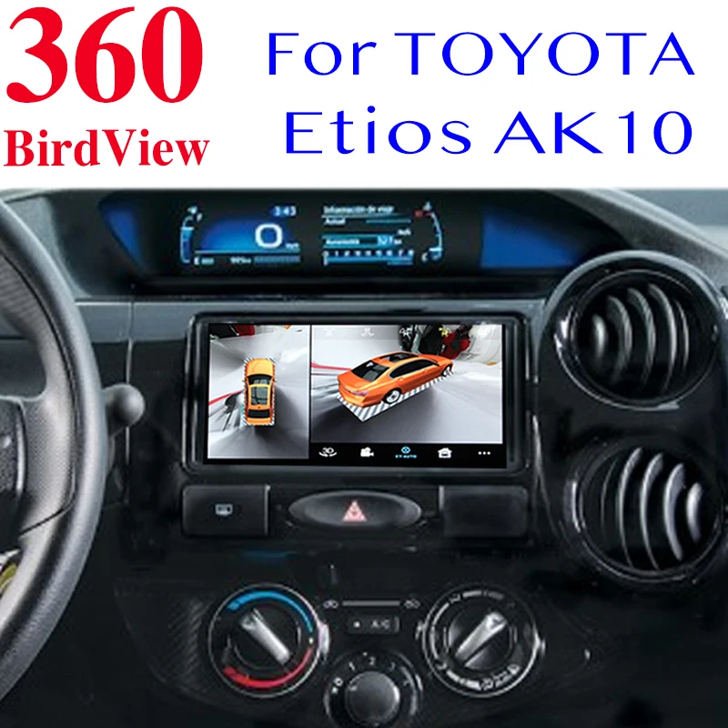 

Для TOYOTA Etios AK10 Автомобильный мультимедийный GPS-навигатор воспроизведение CarPlay 360 BirdView 3D