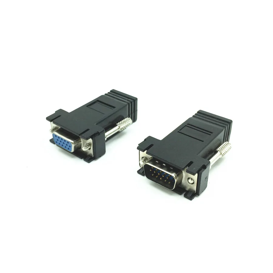 

VGA Female to RJ45 Network Port VGA to Twisted Pair Extension Line VGA Twisted Pair Extender VGA Transfer Cable