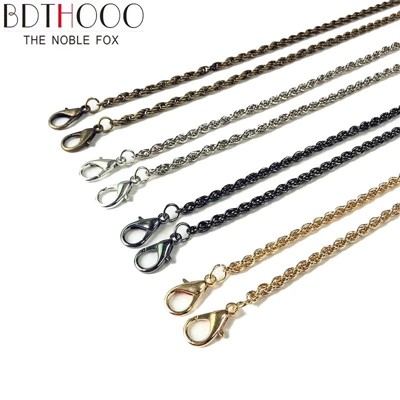 120cm Metal Chain Buckle Handle for Replacement Handbag Shoulder Clasp Straps Bags Accessories Hardware