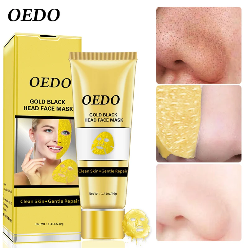 OEDO Золотая маска для удаления угрей усадочная пор улучшает шероховатую кожу