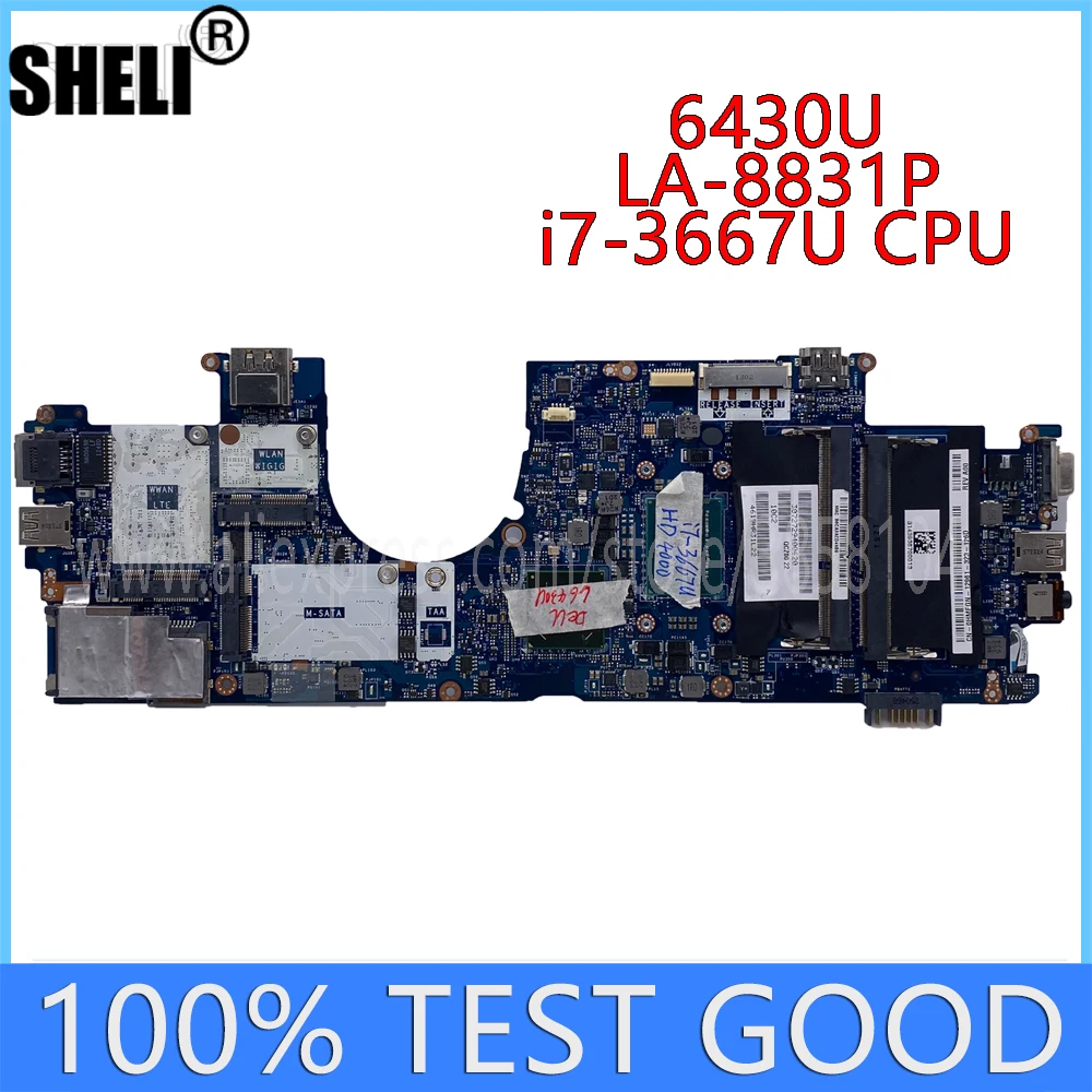 

For DELL Latitude 6430U Laptop Motherboard LA-8831P CN-0HMFGN 0HMFGN With I7-3667U CPU HD4000