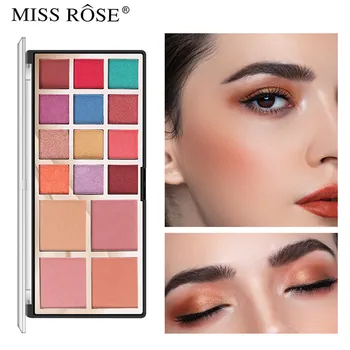 

Facial Makeup Palette Eyeshadow Highlighter Glitter Blusher Contour Pallete 12 Colors Eyeshadow+2 Colors Blushe+2 Colors Powder