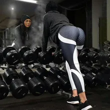 Женские эластичные брюки, обтягивающие леггинсы для тренировок, фитнеса, спортзала, спортивные тренировочные укороченные штаны, Бесшовные штаны с высокой талией