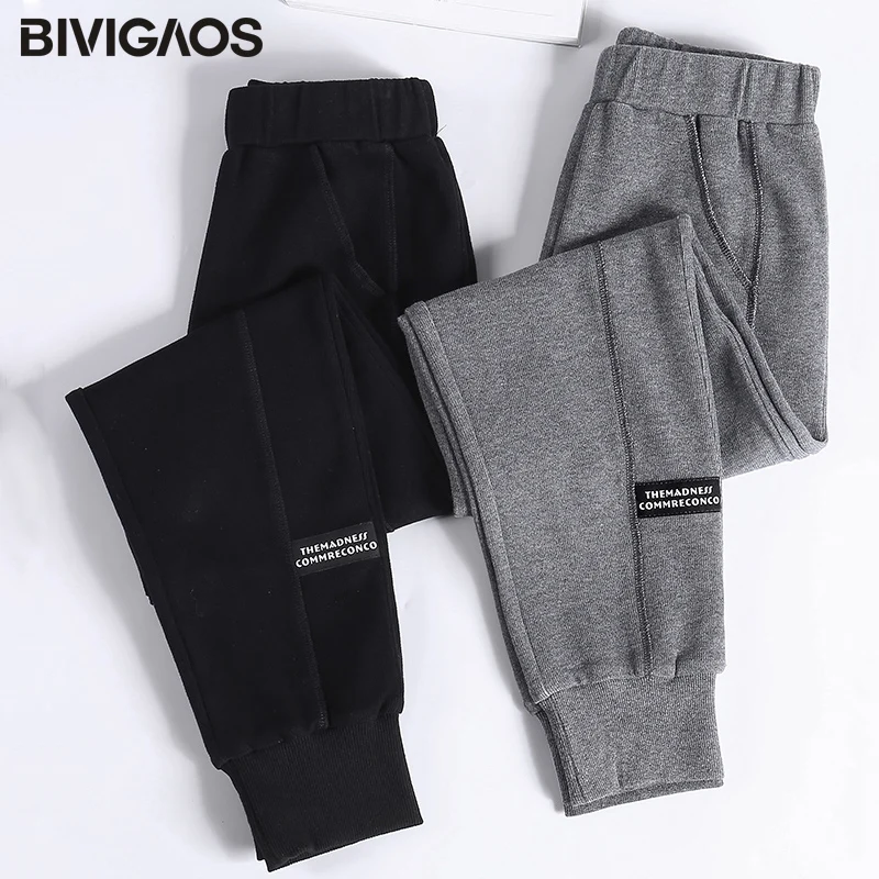 BIVIGAOS 2019 новые осенние хлопковые трикотажные женские спортивные брюки с