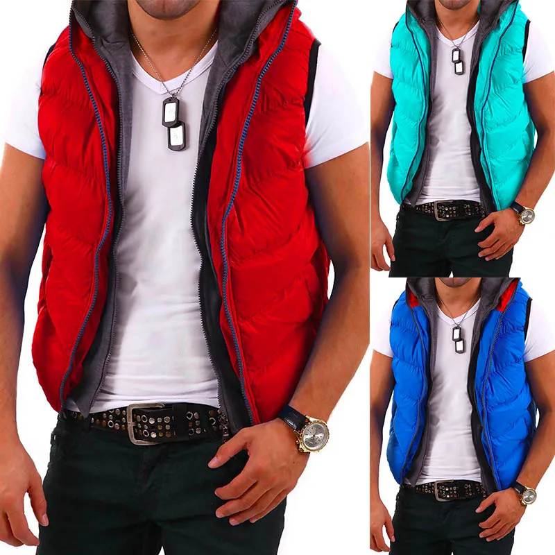 

ZOGAA 2020 Men Parkas Vest New Autumn Winter Warm Casual Cotton Coats Mens Sleeveless Jacket Men's Vest Waistcoat Fashion Male