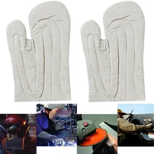 Хлопок, лен, ткань, простые, анти-горячие перчатки, утолщенные, термостойкие, анти-обжигающие, для микроволновой печи, для выпечки, специальные перчатки