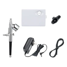 Маленькая емкость двойного действия Аэрограф Воздушный компрессор комплект распыления для художественной живописи татуировки Маникюр Ремесло торт Спрей модель воздуха брус