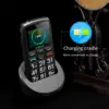 Artfone C1+ Bar Senior Mobile Phone With Free Charging Dock Big Rubber Keypad  For Elderly Dual Sim One Key SOS FM 1400mAh Cell 5