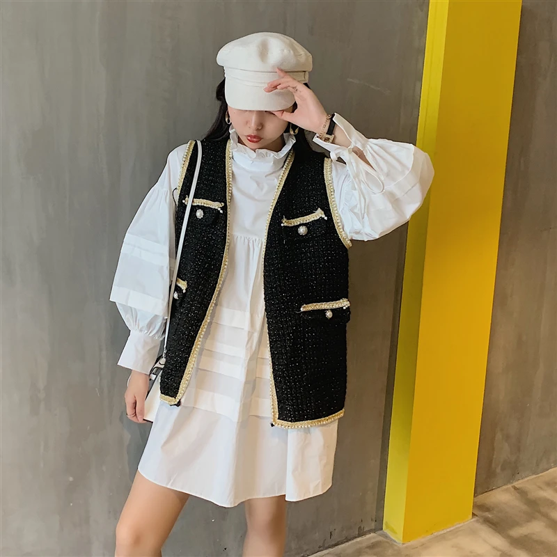 2019 осеннее корейское милое платье с длинными рукавами Новое Кукольное женское