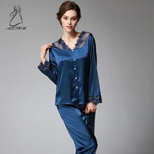 Nine Sleeves кружевной пижамный комплект весна женская летняя мужская пижама наборы пижама ночная рубашка пижамный комплект повседневная домашняя служба