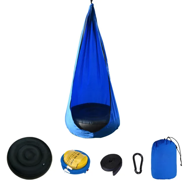 Kids Hammock Garden Furniture Pod Swings Chair Indoor Outdoor Hanging Seat Autism Sensory Child Therapy Swing  Patio 5
