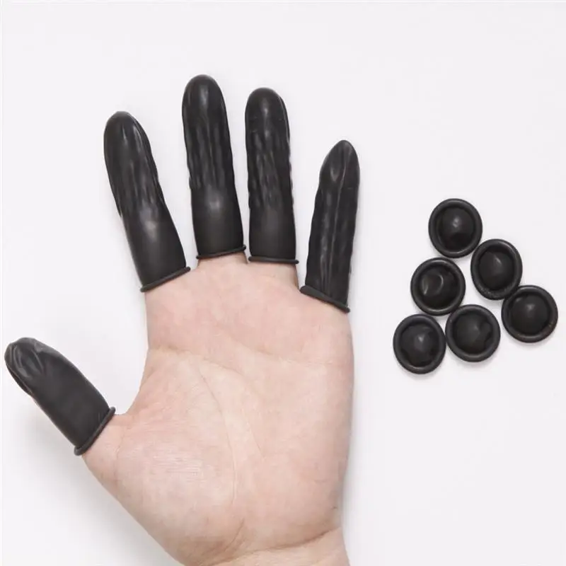 ROSENICE100pcs пальцев крышка одноразовые латексные перчатки без пальцев Крышка для живописи