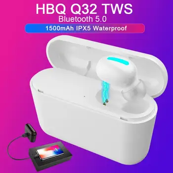 

HBQ-Q32 TWS Single Ear Wireless Stereo Bluetooth Headset Mini Sport Music Earbuds In Ear Headphones For iOS Android Phone