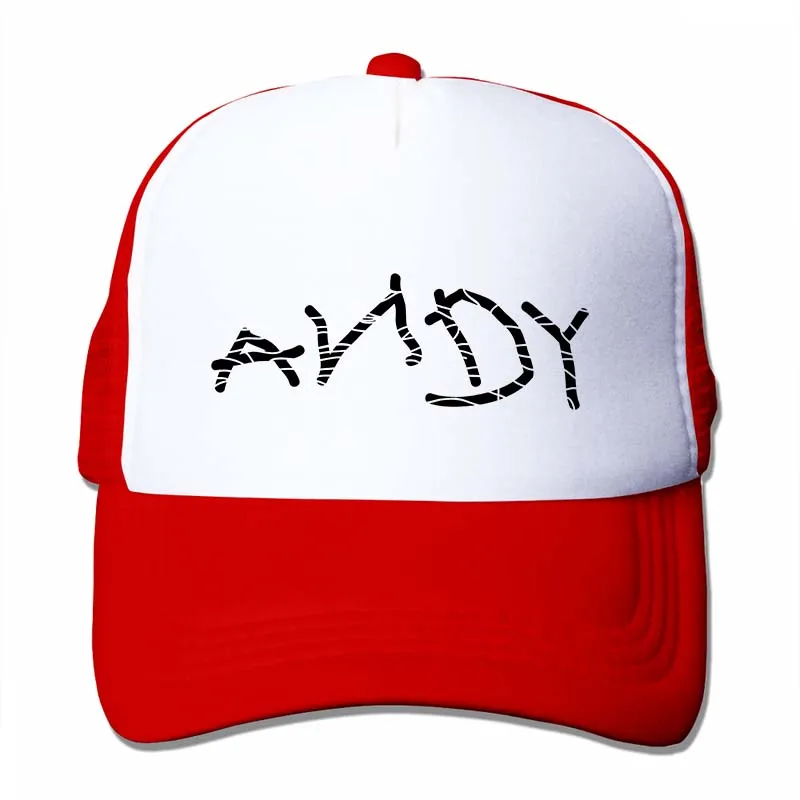 Distressed ANDY(История игрушек) бейсболка для мужчин и женщин Кепка для водителя грузовика модная Регулируемая Кепка - Цвет: 4-Red