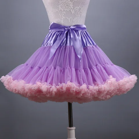 Для женщин балетки юбка-пачка взрослых Свадебная вечеринка танцевальная многослойная короткая юбка, для невесты, с фатиновой юбкой Пышное короткий подъюбник для маленьких принцесс, сетчатые юбки