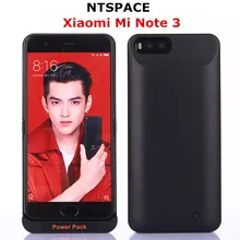 NTSPACE 6800 мАч портативный внешний аккумулятор чехол для Xiaomi Mi Note 3 зарядное устройство чехол s Внешний аккумулятор внешний аккумулятор зарядный чехол s