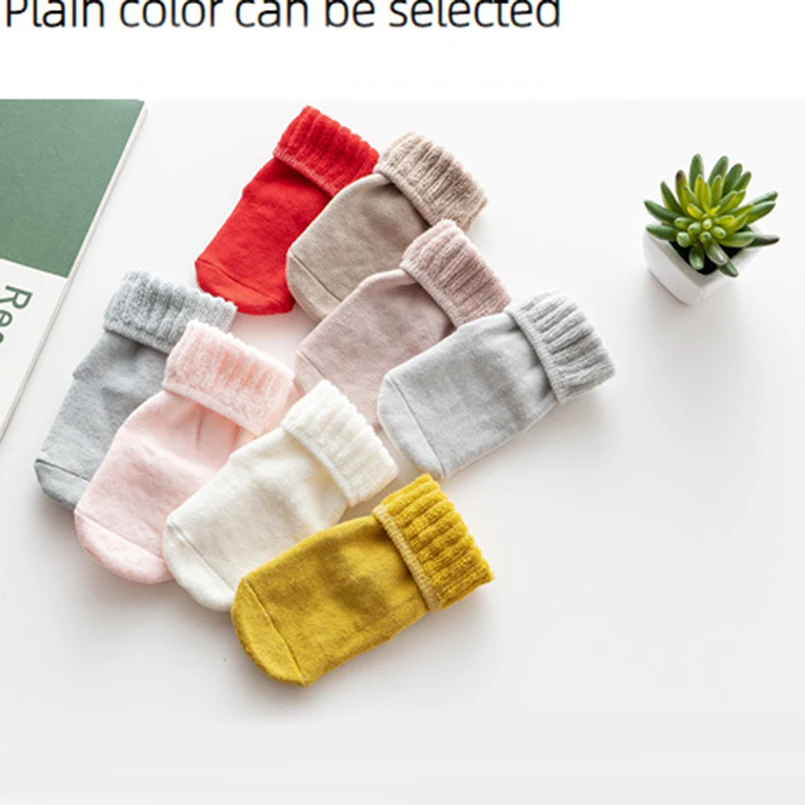 

Thick Terry Newborn Baby Socks Warm Breathbale Anti Slip Floor Socks for Infant Girls Winter Keep Warm Ankle Socks Xmas Style