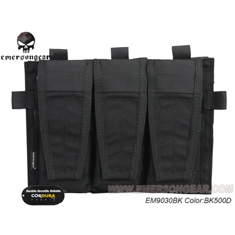 Emerson Шестерни Тактический тройной подсумок для AVS Съемная клапаном M4 M16 AR15 5 56. 223