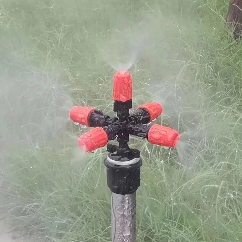 High Quality Garden Sprinklers Automatic Watering Grass Lawn 360° Circle Rotating Water Sprinkler 5 Nozzles Garden Pipe Hose