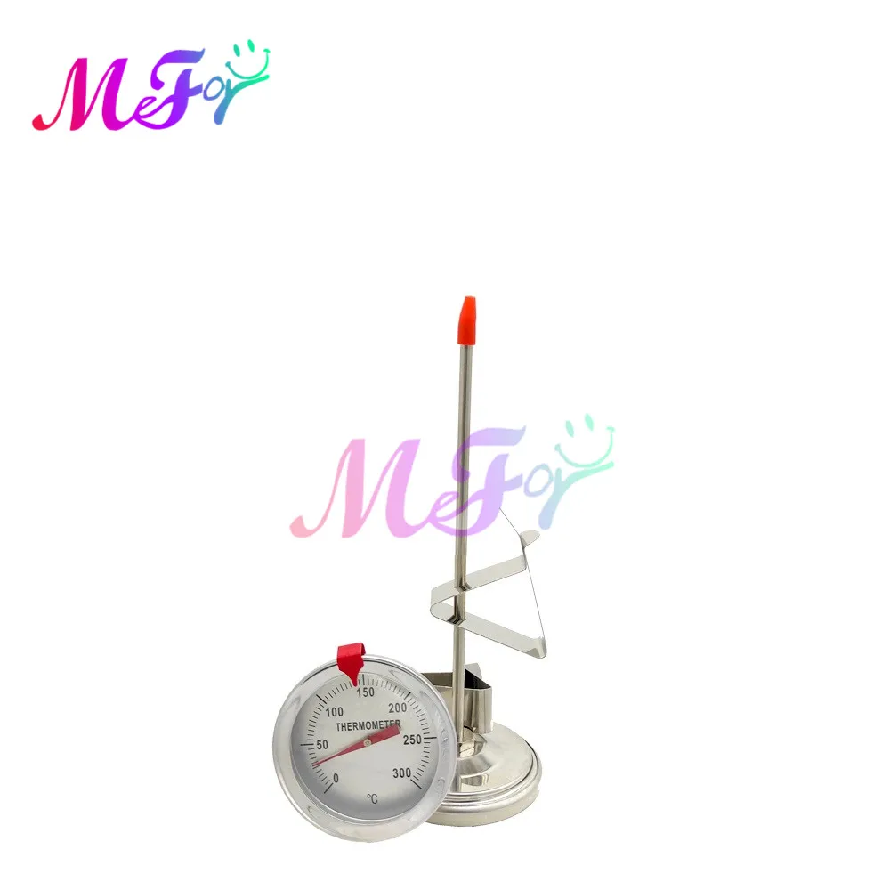 Water Thermometer Digital Kitchen Thermometer Meat Thermometer Probe Thermometer Digital Meat Thermometer 0℃～300℃ 150MM 300MM Stainless Steel Probe Type Home Kitchen Oil Thermometers Food Meat Water Thermometer with Bracket Outdoor