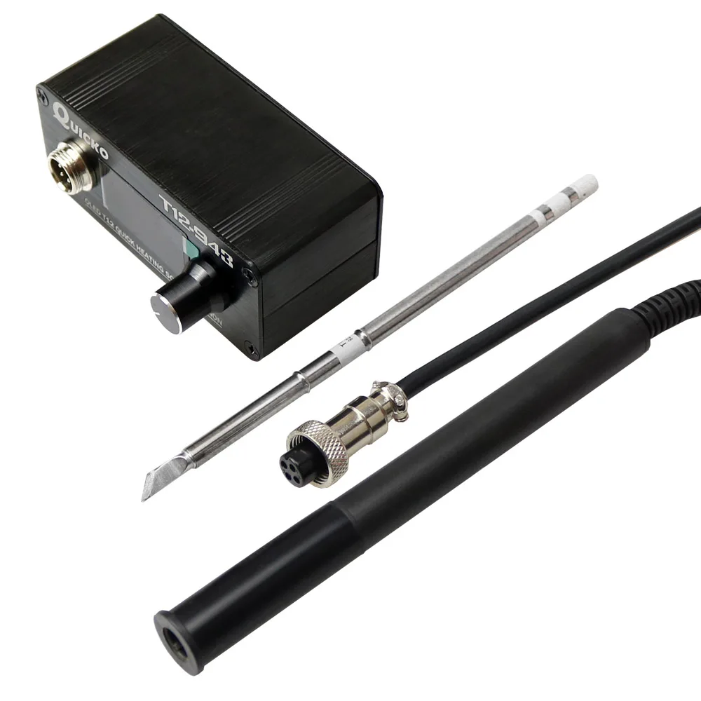 Мини T12-943 OLED-STM32 1,3 дюймов цифровой дисплей паяльная станция электронный сварочный Утюг DC Версия портативный с железными наконечниками
