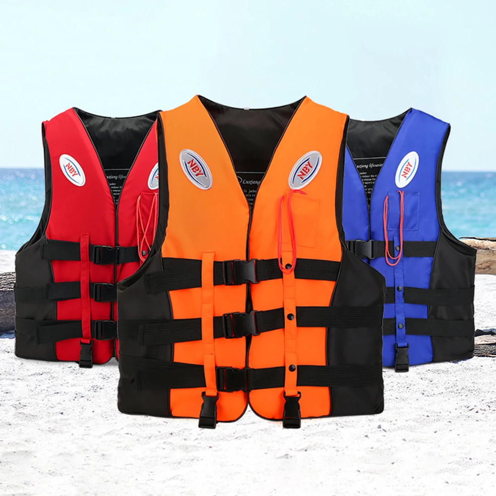 

Swimming Boating Ski Drifting Polyester Life Vest with Whistle children adult swimming snorkeling wear fishing suit Jacket