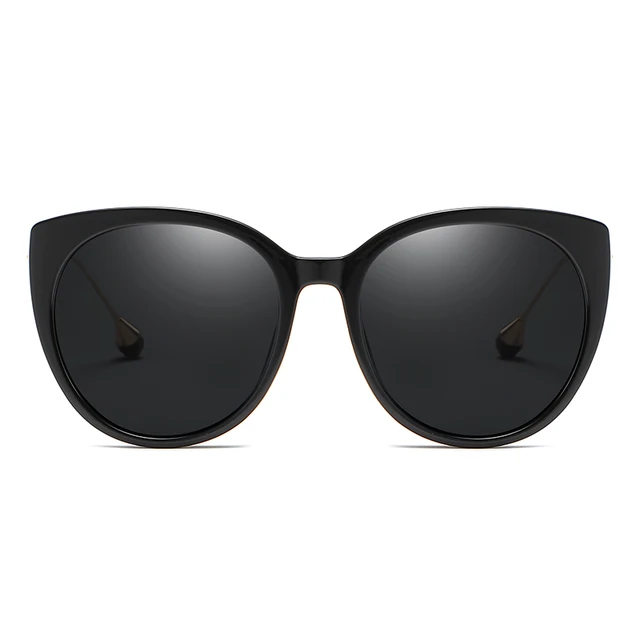 2020 Stylish Oversized Cat Eye Sunglasses for Women Brand Designer Ladies Polarized Sunglasses UV Protection 2