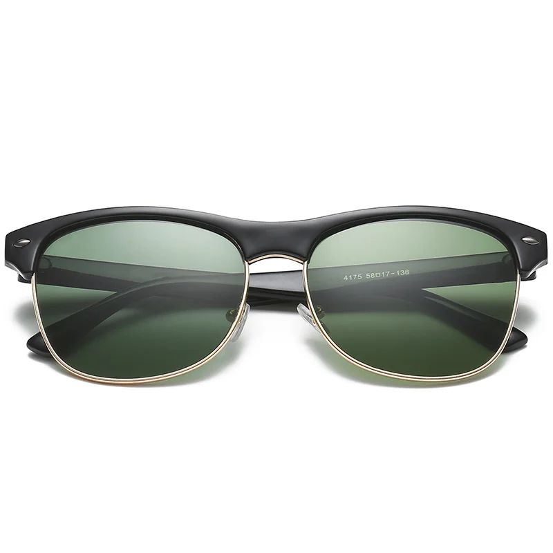 

2020 Fashion Semi-Rimless Sunglasses Women/Men Vintage Rice Nail UV400 Classic Eyewear Brand Designer Sun Glasses