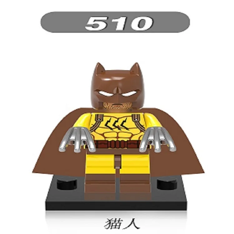 510 Without Box Одиночная супер героев фильма джокер-костюм Glam металлические блоки "бетмен" строительные блоки лучшие детские подарочные игрушки XH 514 - Цвет: 510 Without Box
