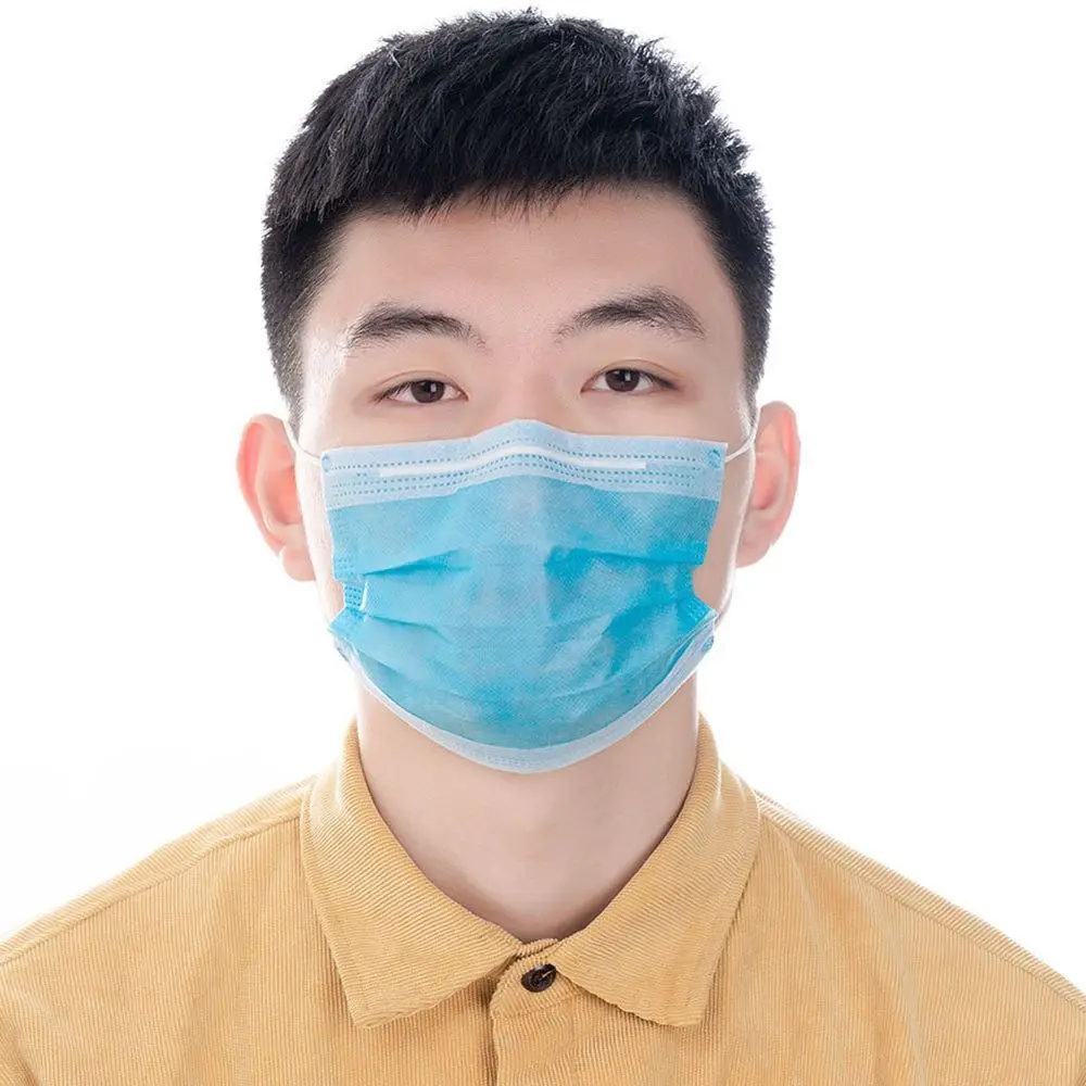 

3 Layer 100PcsDisposable Anti-dusT Anti- Haze Faces With Ear Loop Masks