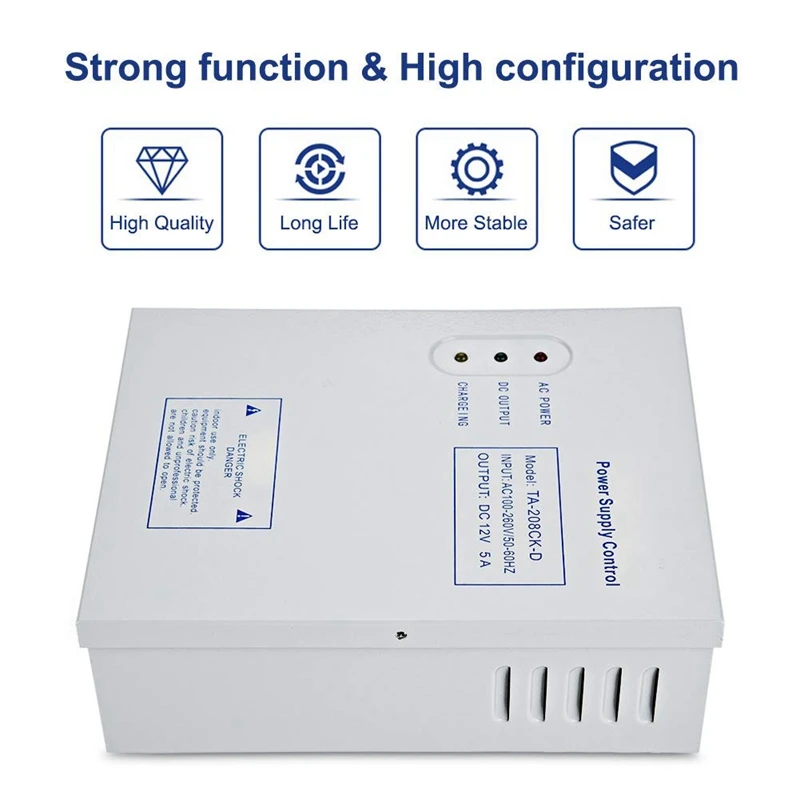 208CK D AC 110 240V DC 12V/5A система контроля допуска к двери импульсный источник питания UPS