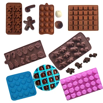 

New Silicone Chocolate Mold 29 Shapes Chocolate baking Tools Non-stick Silicone cake mold Jelly and Candy Mold 3D mold DIY best