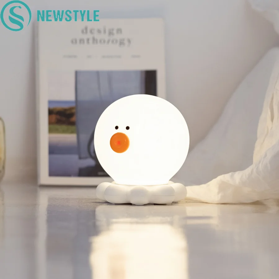 

Octopus Cartoons Night Light Silicone Colorful Timing Touch Sensor Bedside LED Lamp Baby Feeding Light Holiday Home Decoration