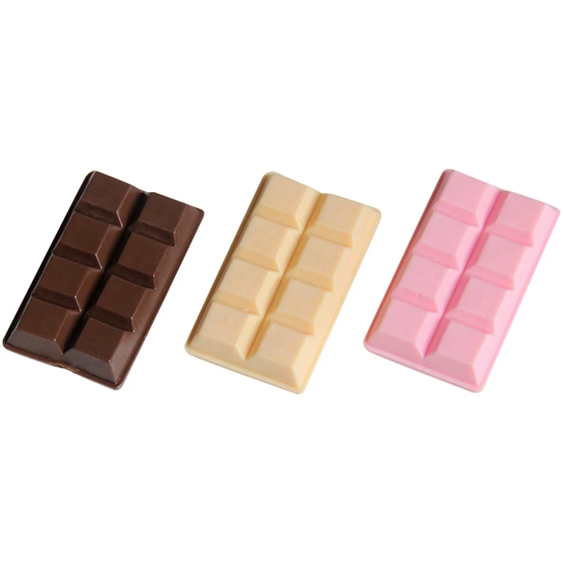 

3PCS/Lot Chocolate 1:1 Miniature Food Fake Chocolates Simulation Food Kitchen Toys DIY Deco Parts Plastic Craft