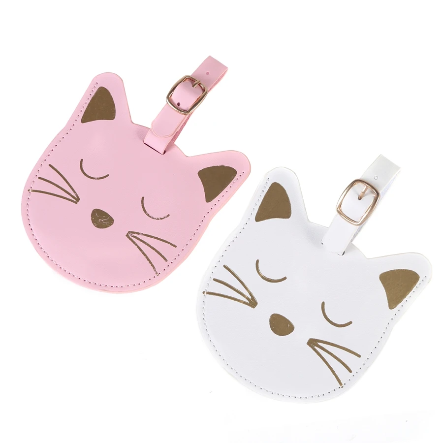 Label Invitation Travel-Accessories Luggagetag-Bag Name Animal-Suitcase Cat Pendant LT29A
