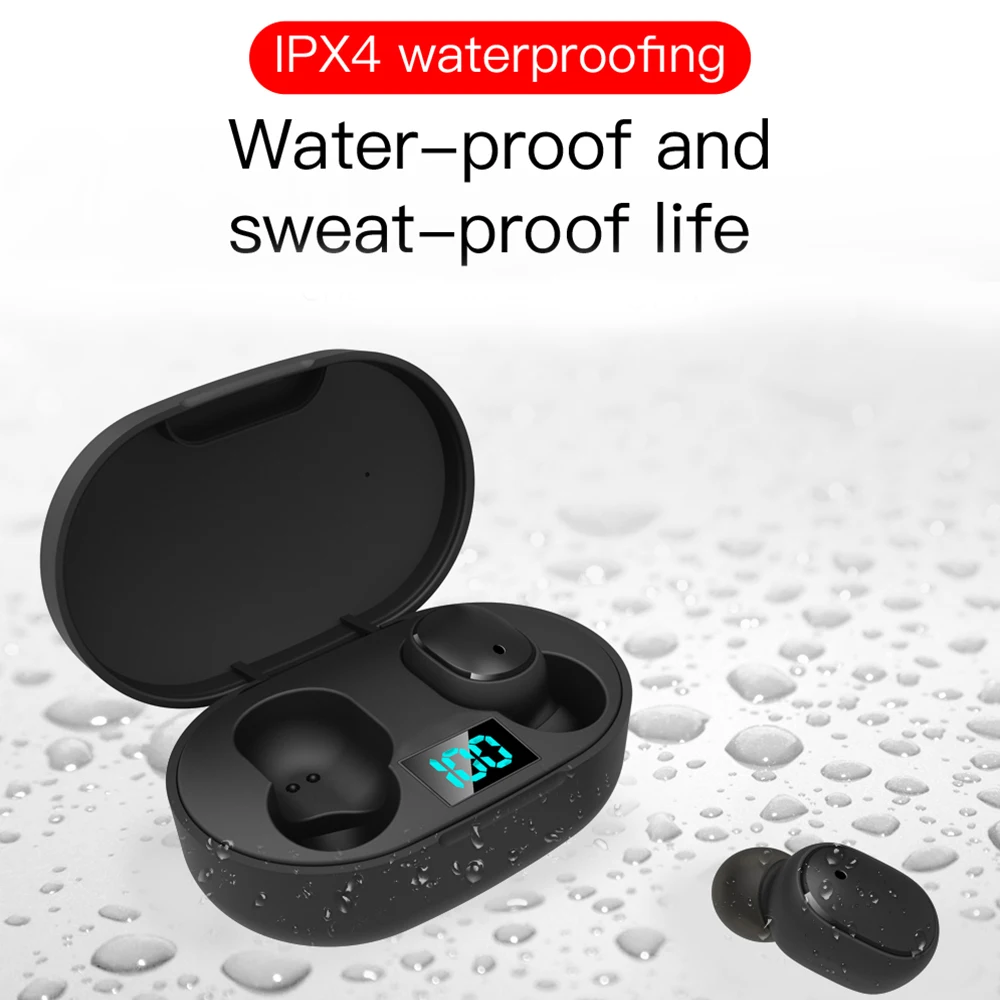 E6S TWS Bluetooth наушники 5 0 беспроводные Blutooth гарнитура спортивные стерео свободные с