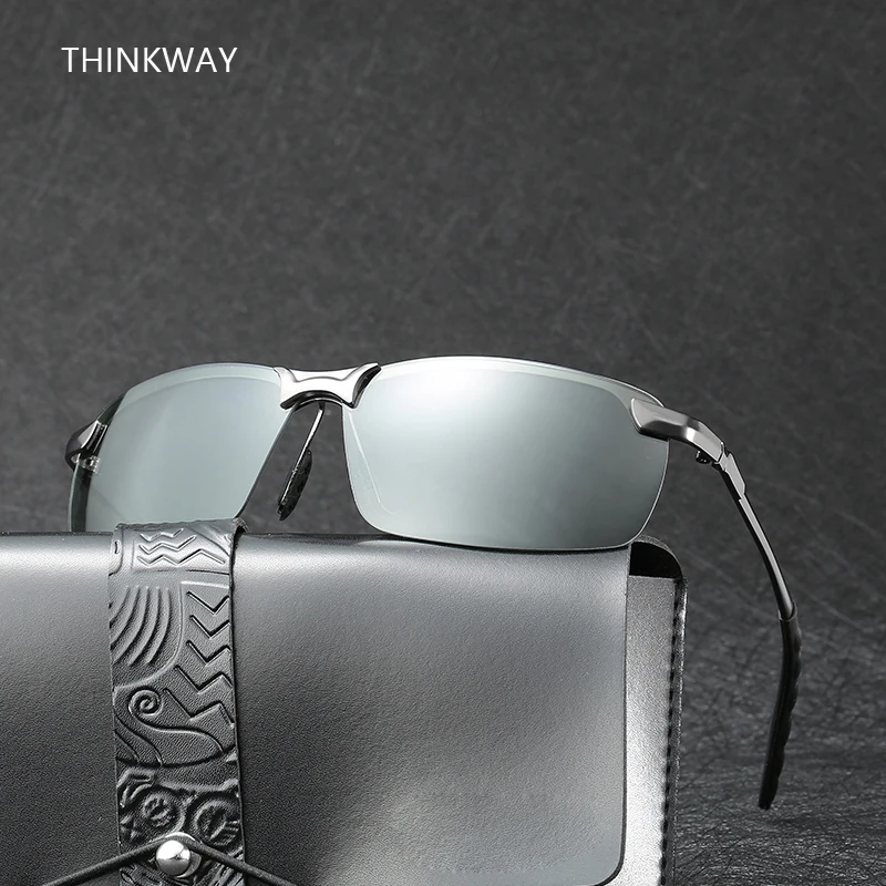 THINKWAY бренд HD36 модные фотохромные солнцезащитные очки мужские Поляризованные