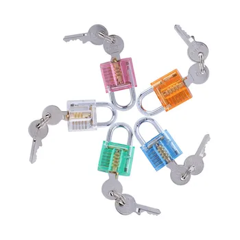 

1 Pcs Radom Color Transparent Mini Lock Creative Case 30mm Small