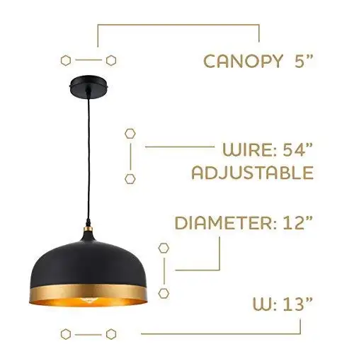 Ohr Lighting Lisse Saturn Золотая и черная люстра с абажуром, современная интерьерная люстра декоративная люстра